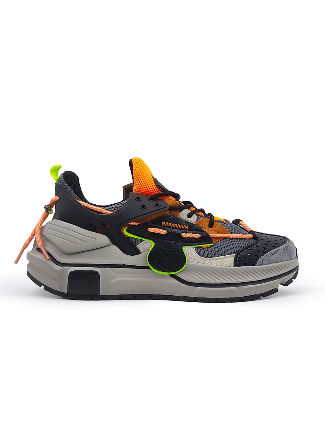 

SKAN LIFESTYLE Men Colourblocked Sneakers, Grey