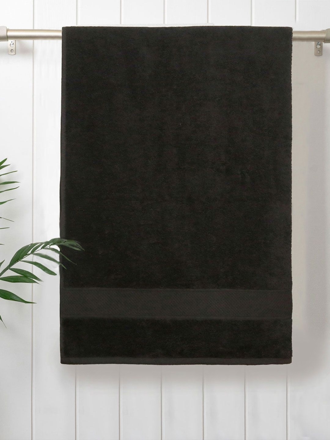 

MYTRIDENT Urban Comfort Black Cotton 450 GSM Bath Towel