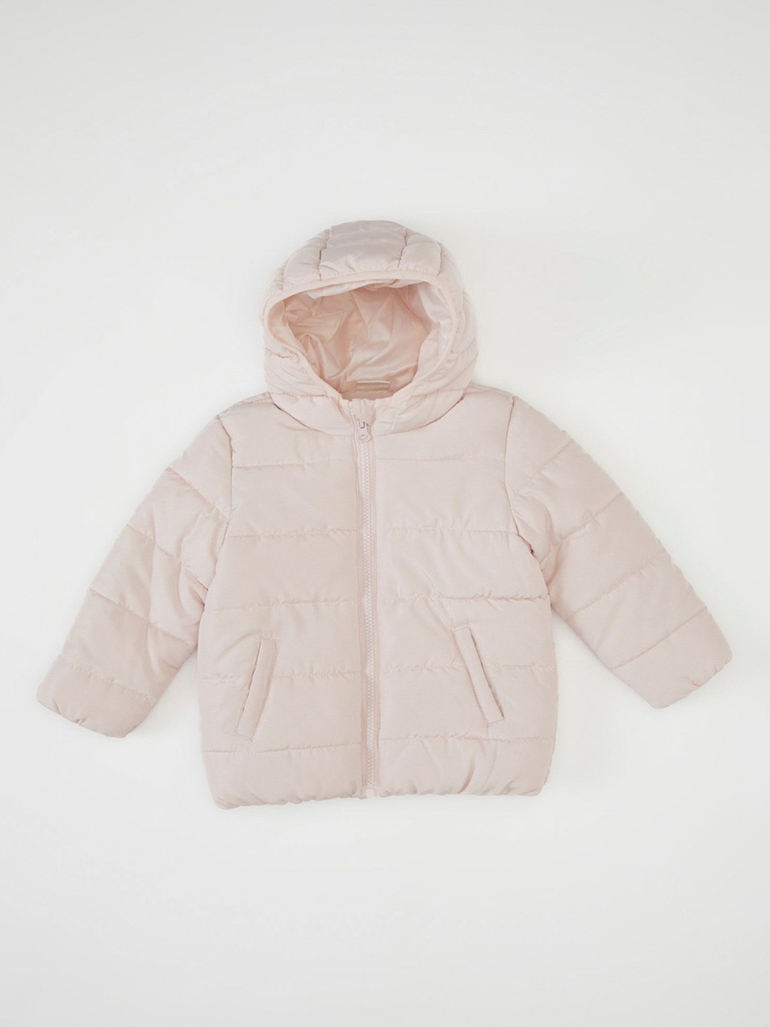 

DeFacto Girls Colourblocked Puffer Jacket, Off white