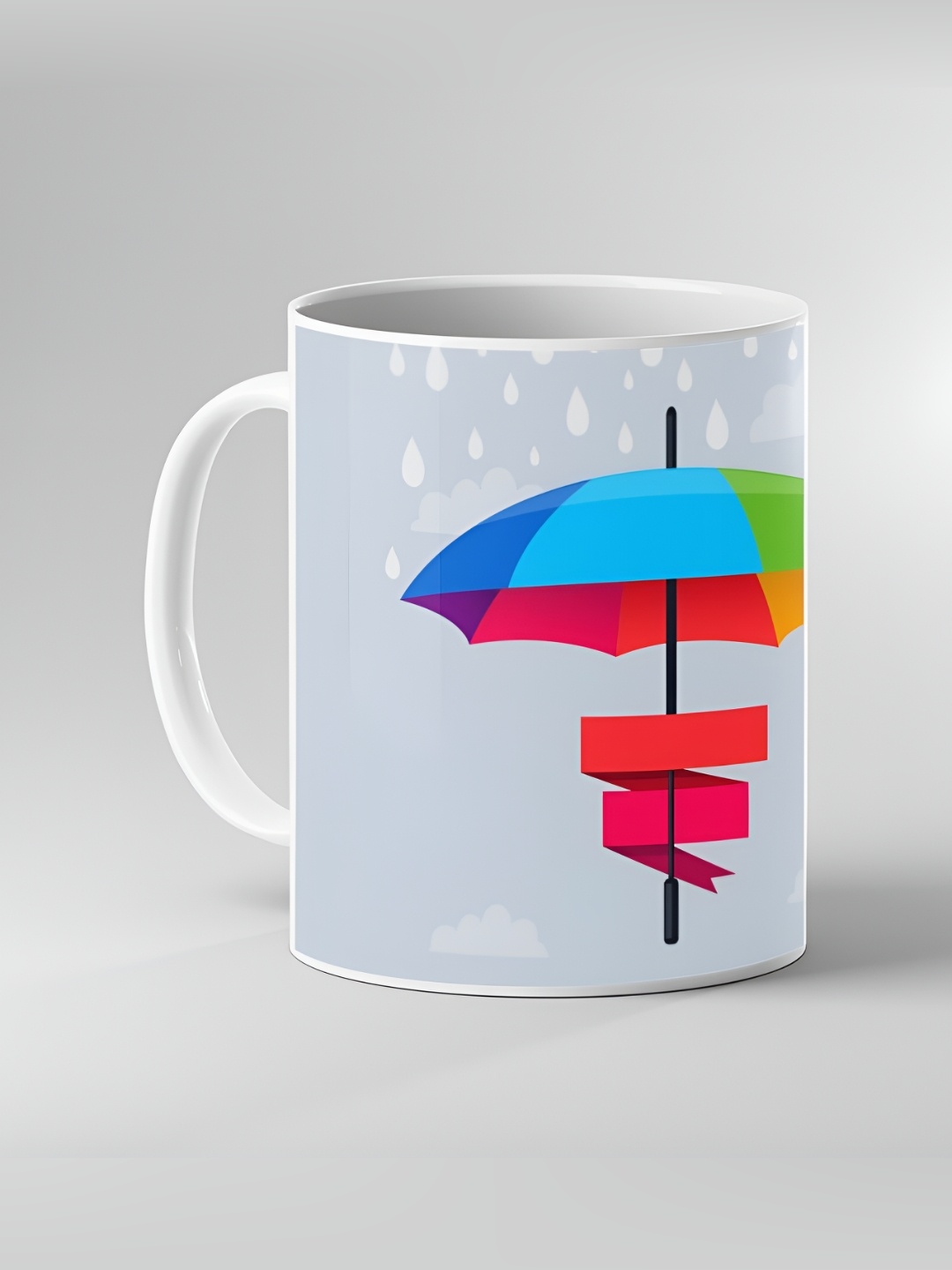 

Keviv White and Grey Text or Slogans Printed Ceramic Glossy Mugs 325ml