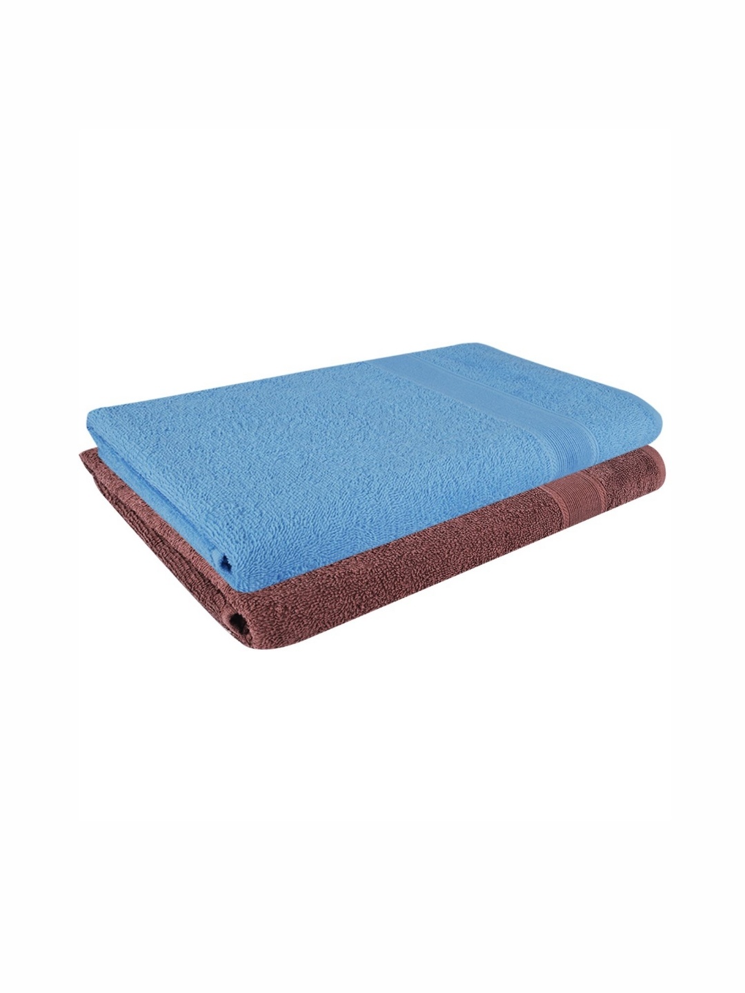 

Dollar Blue & Brown 2 Pieces Cotton 400 GSM Bath Towel