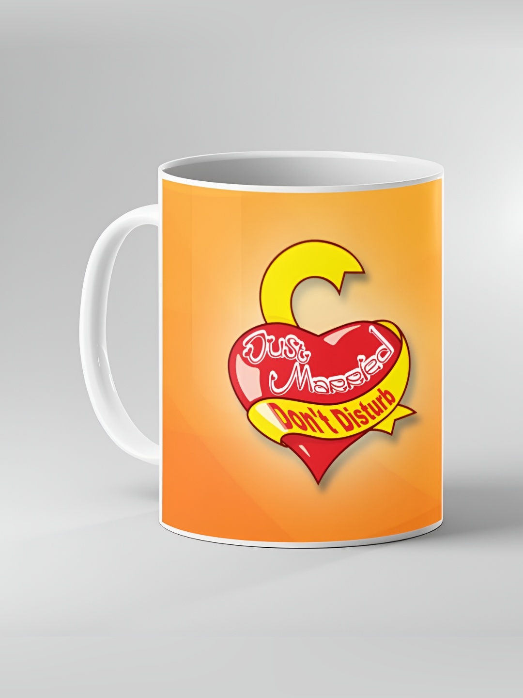 

Keviv White & Yellow Text or Slogans Printed Ceramic Glossy Mugs 325 ml