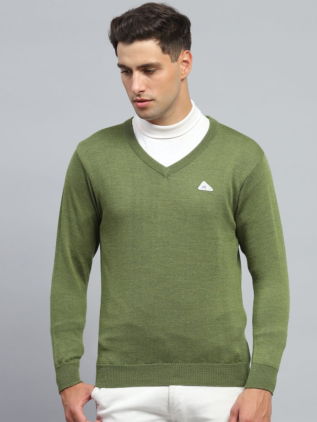 

Monte Carlo Men Woollen Pullover, Green