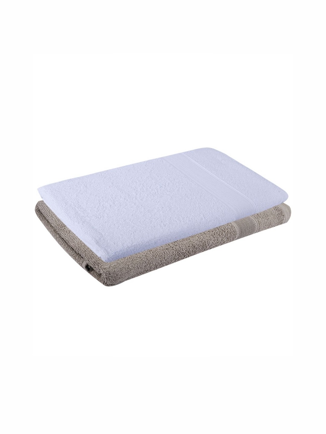 

Dollar White & Brown 2 Pieces Cotton 400 GSM Bath Towel