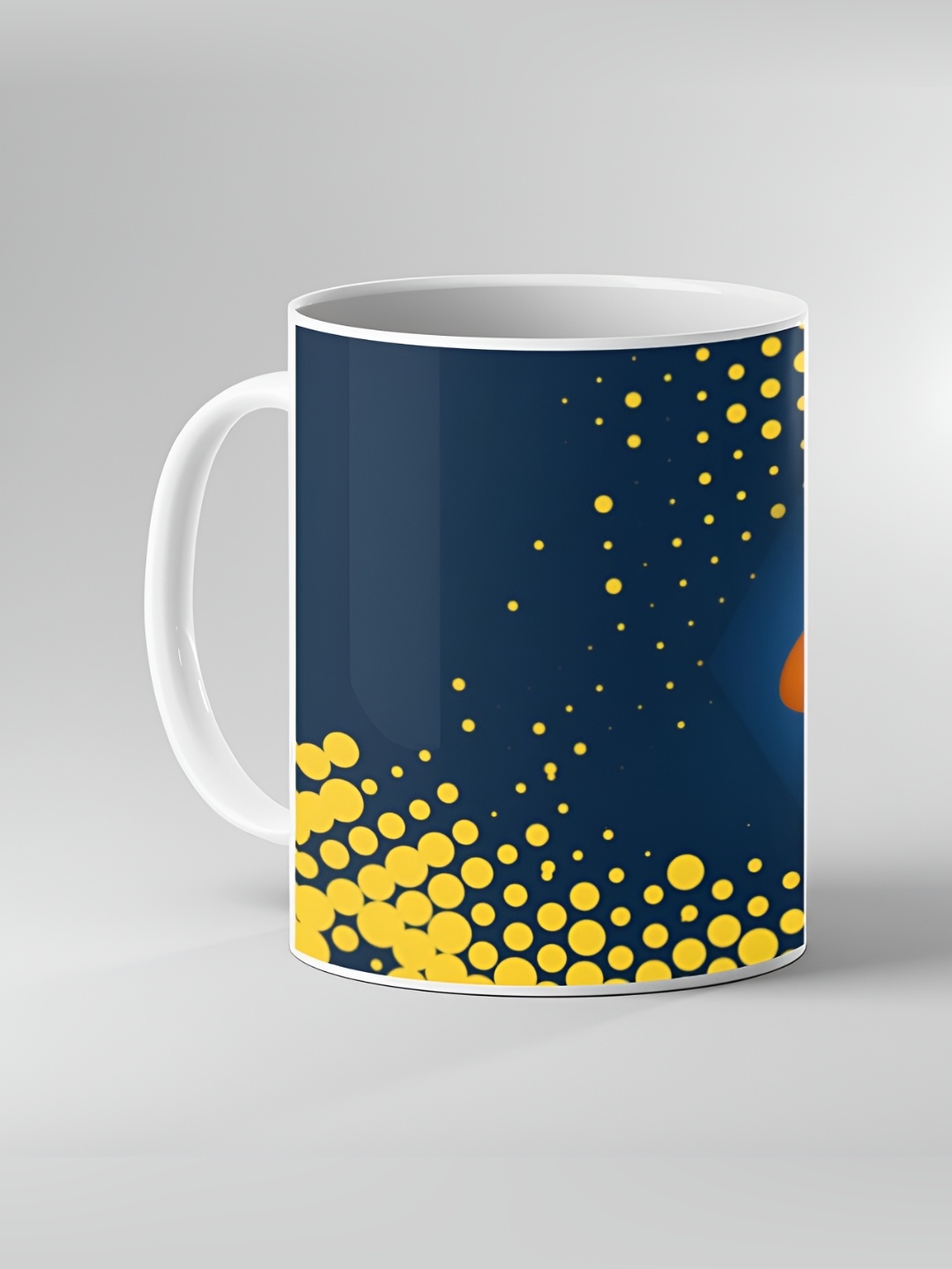 

Keviv Teal Blue and Brown Text or Slogans Printed Ceramic Glossy Mugs 325 ml