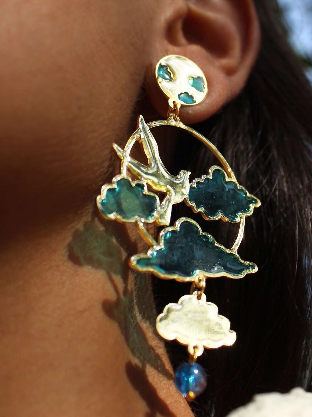 

BeAbhika Gold Plated Stainless Steel Drop Earrings