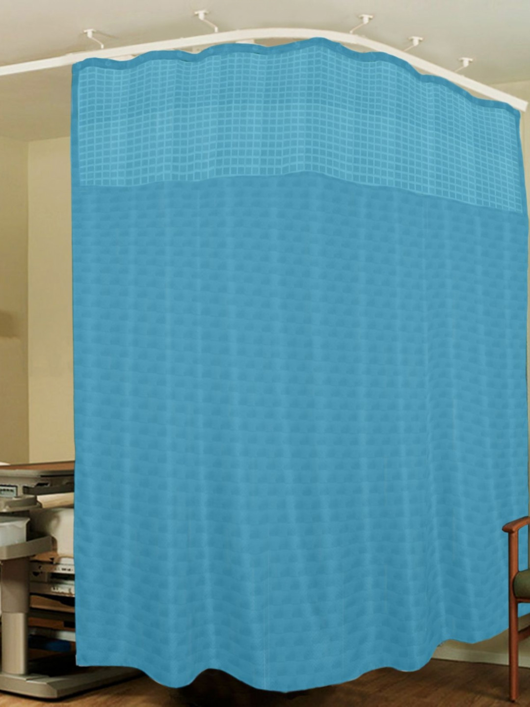 

Lushomes Blue Rustfree Metal Hospital Window Curtains