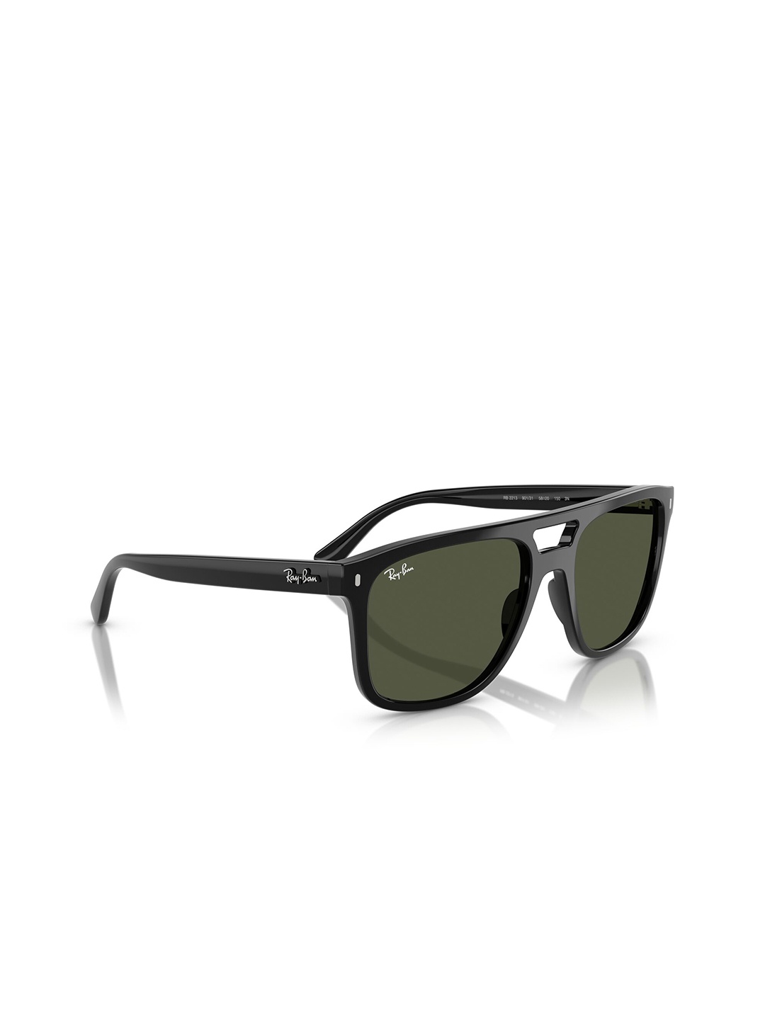 

Ray-Ban Unisex Square Sunglasses with UV Protected Lens, Black