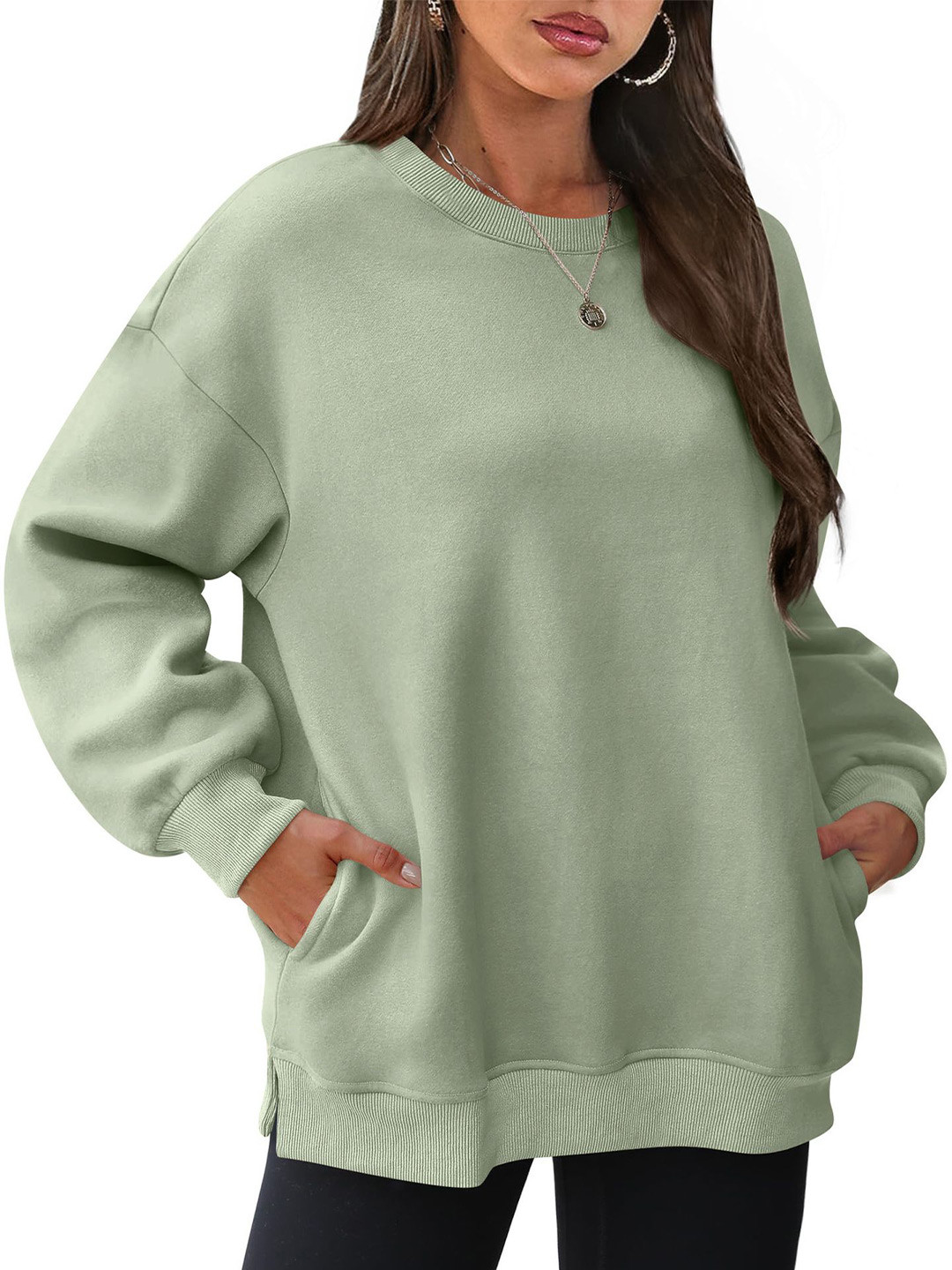 

StyleCast x Revolte Women Sweatshirt, Green