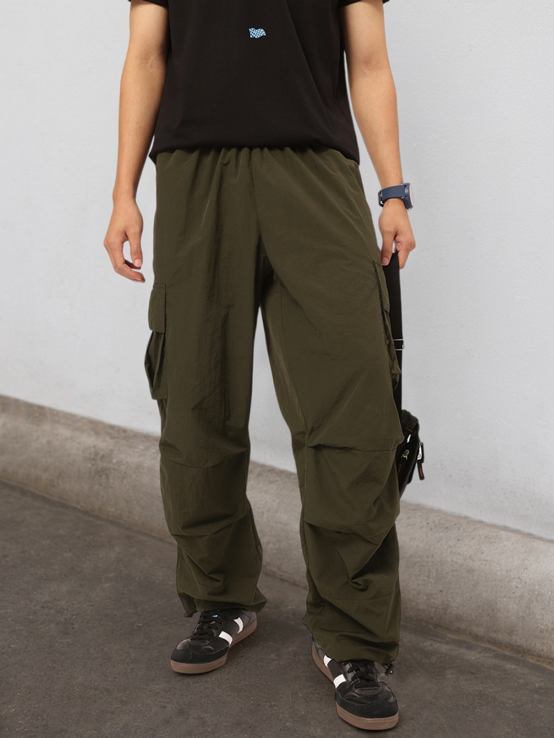 

Kook N Keech Men Baggy CozyFlex Joggers, Olive
