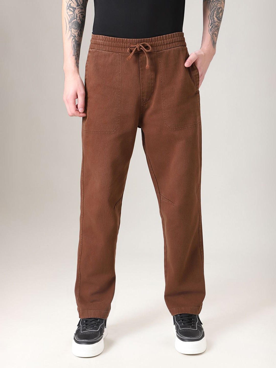 

Banana Club Men Mid-Rise Straight Fit Jeans, Brown
