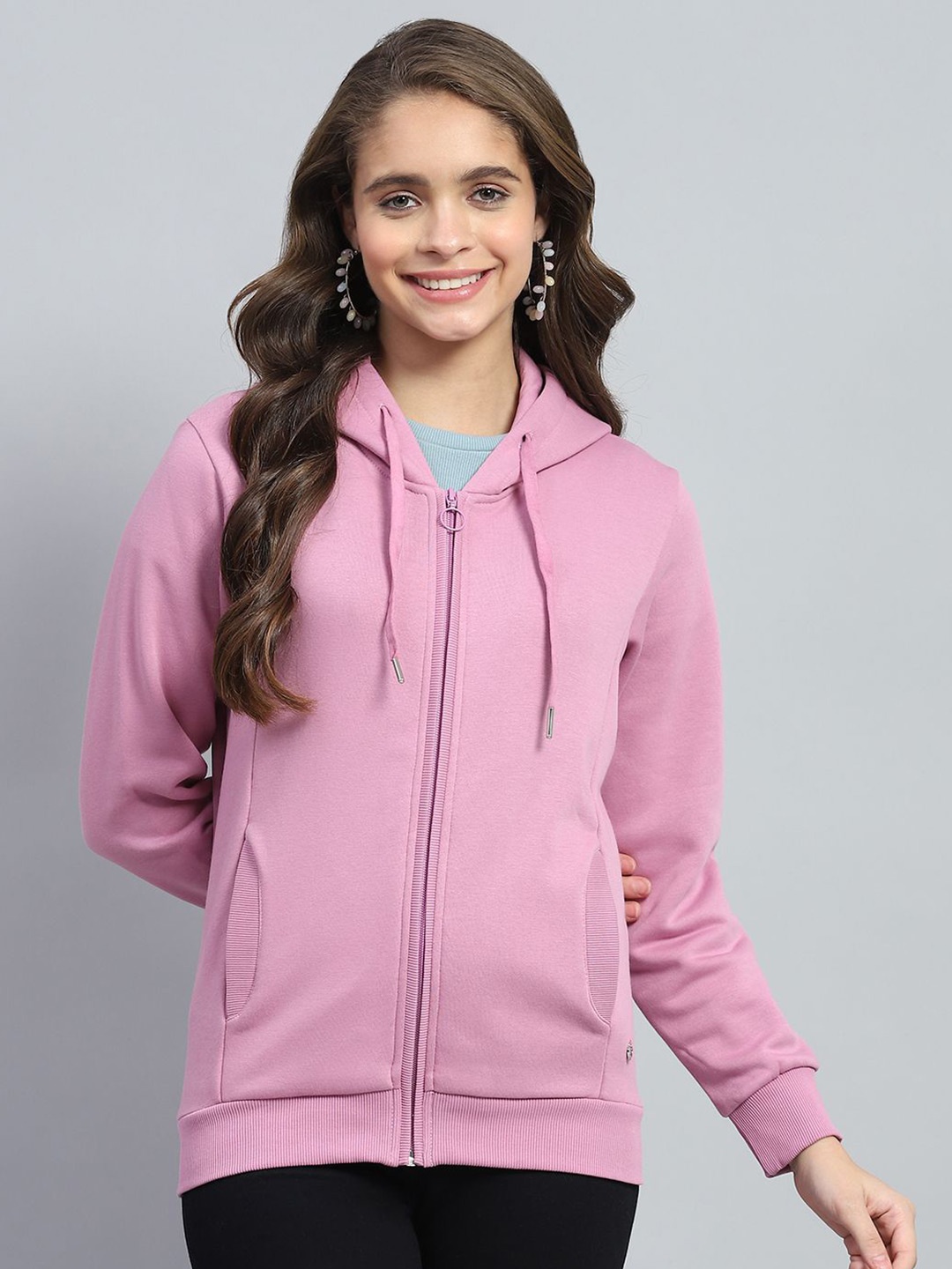 

Monte Carlo Women Cotton Hooded Sweatshirt, Pink