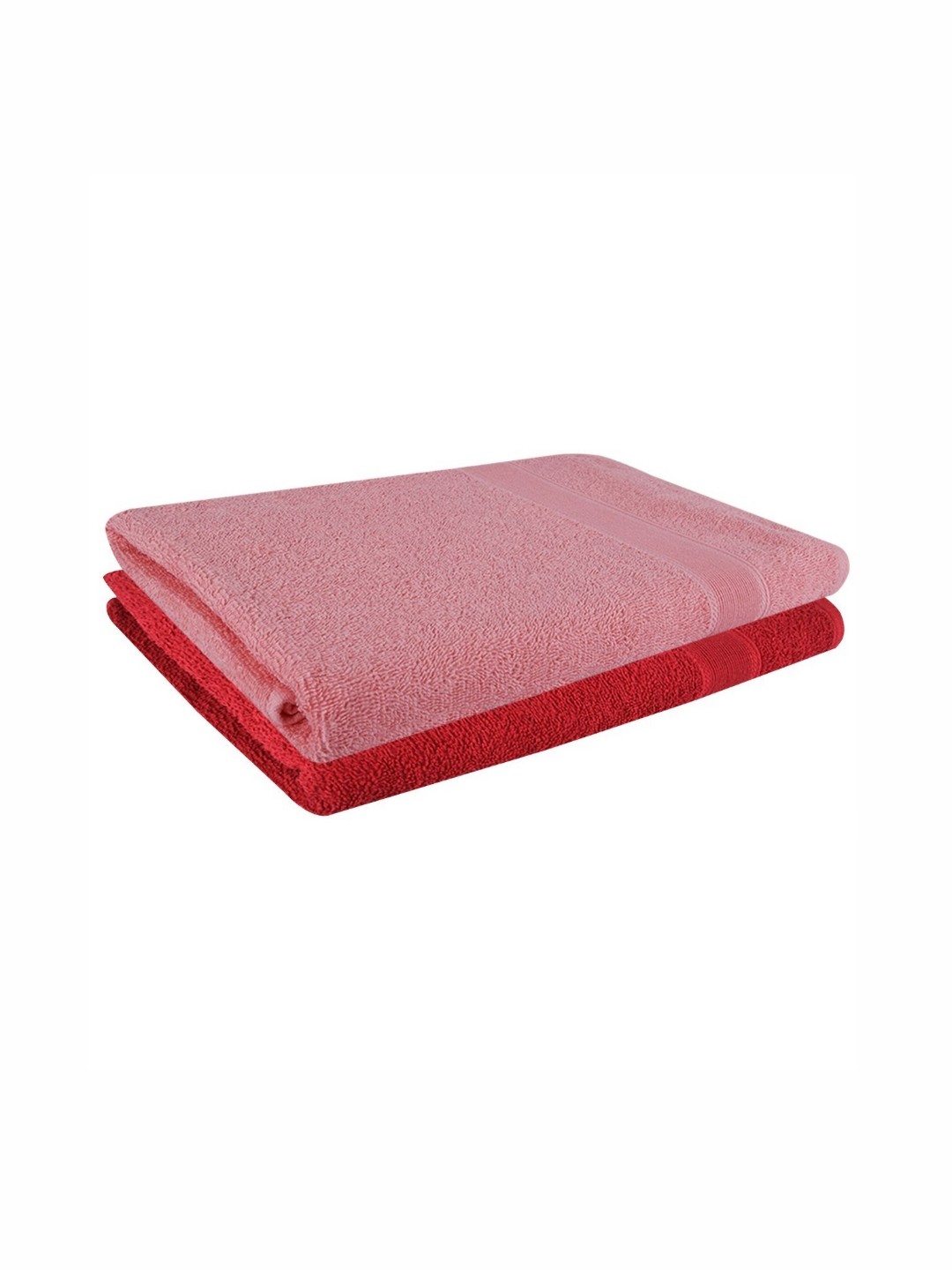 

Dollar Pink & Red 2 Pieces Cotton 400 GSM Bath Towel