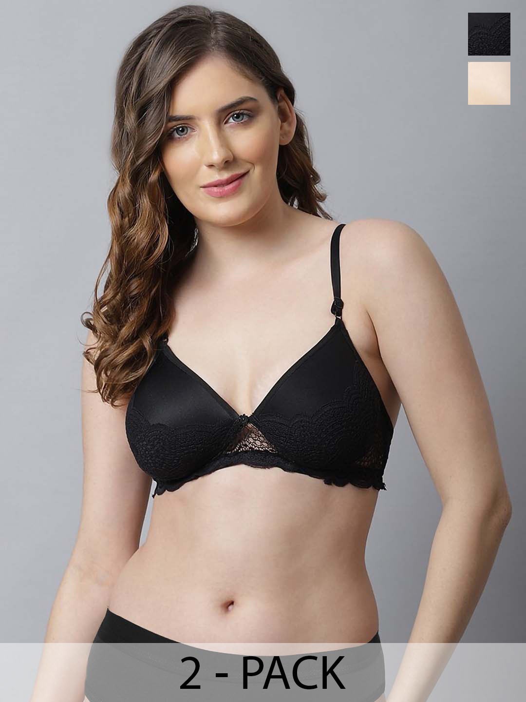 

Aamarsh Women Black Lingerie Set