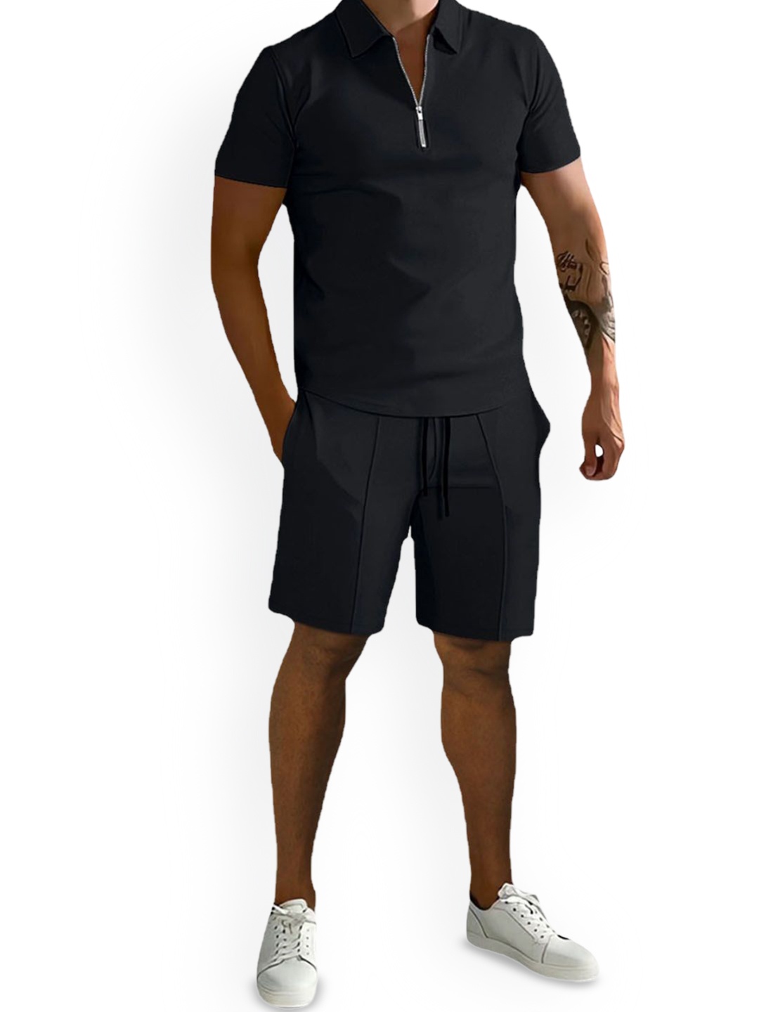 

StyleCast Black T-Shirt & Shorts