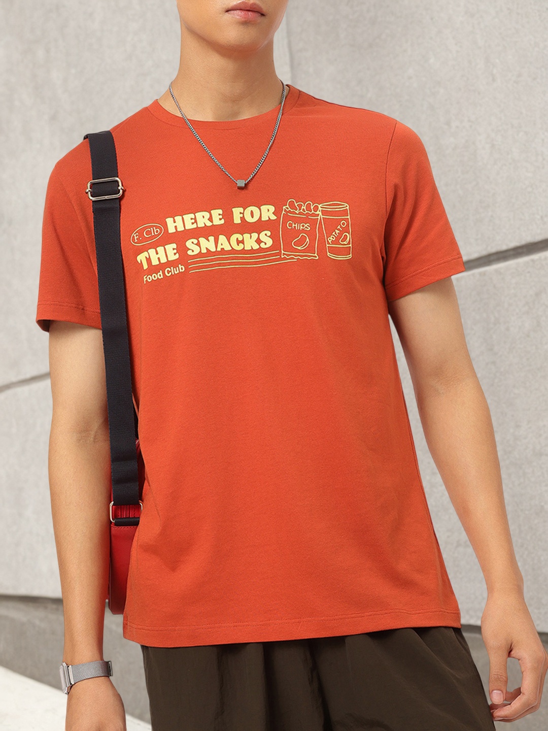 

Kook N Keech Snack Mania Printed T-shirt, Orange