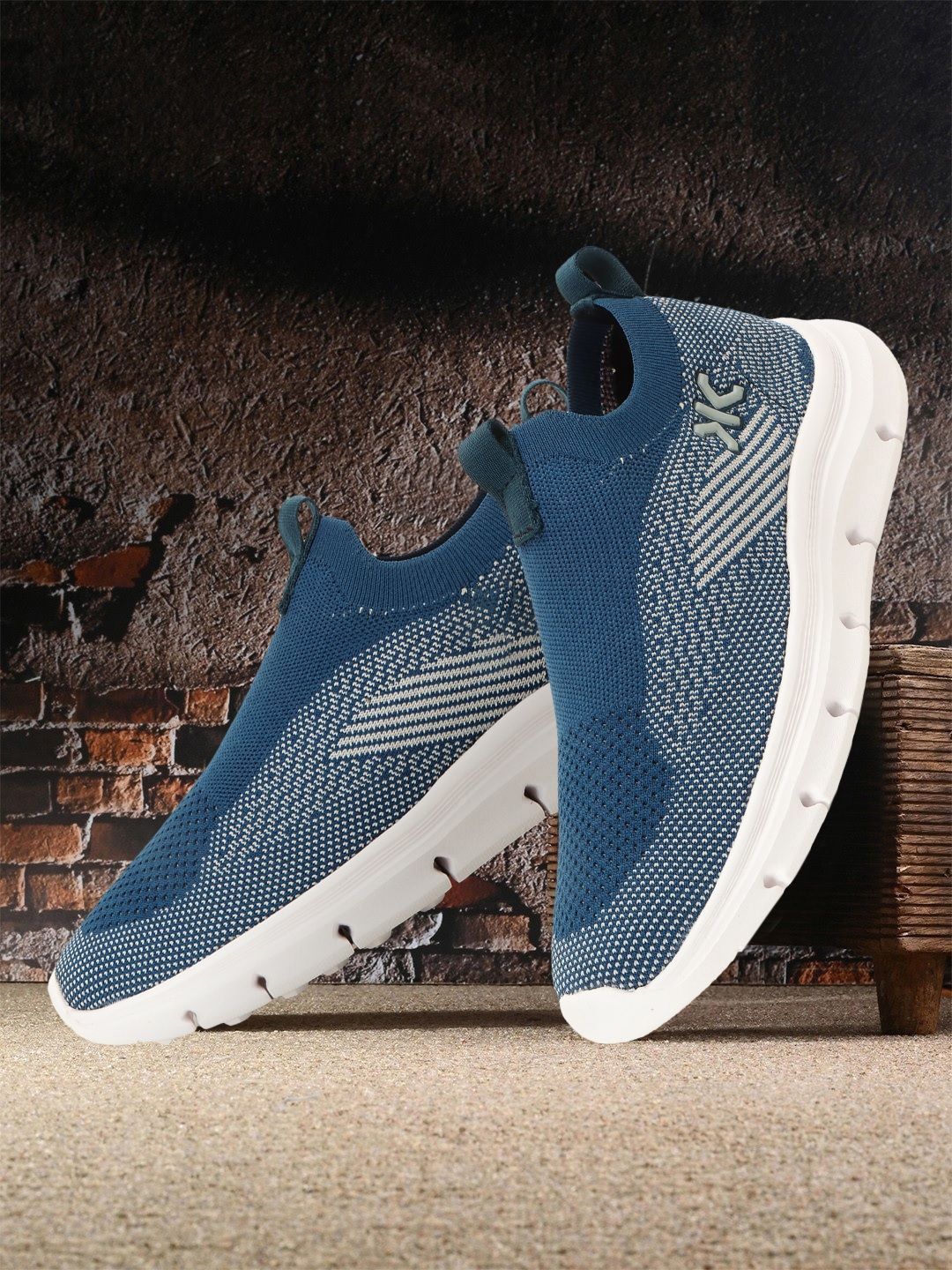 

Killer Men Woven Design Slip-On Sneakers, Teal