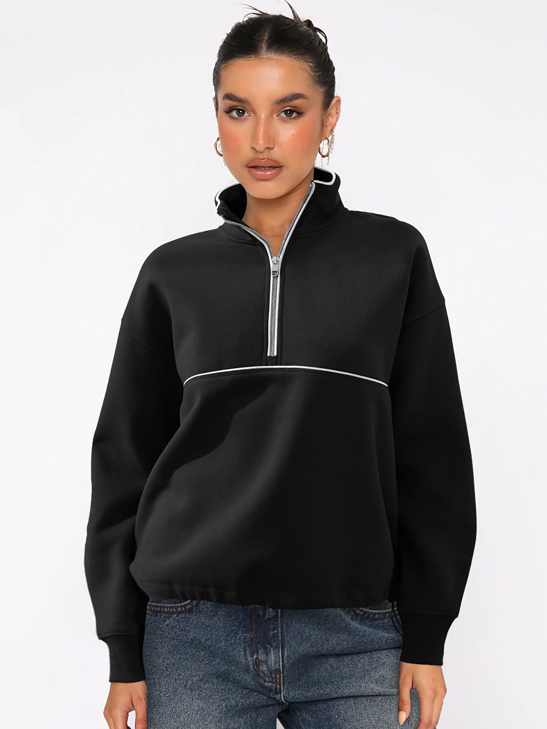 

StyleCast x Revolte Women Sweatshirt, Black