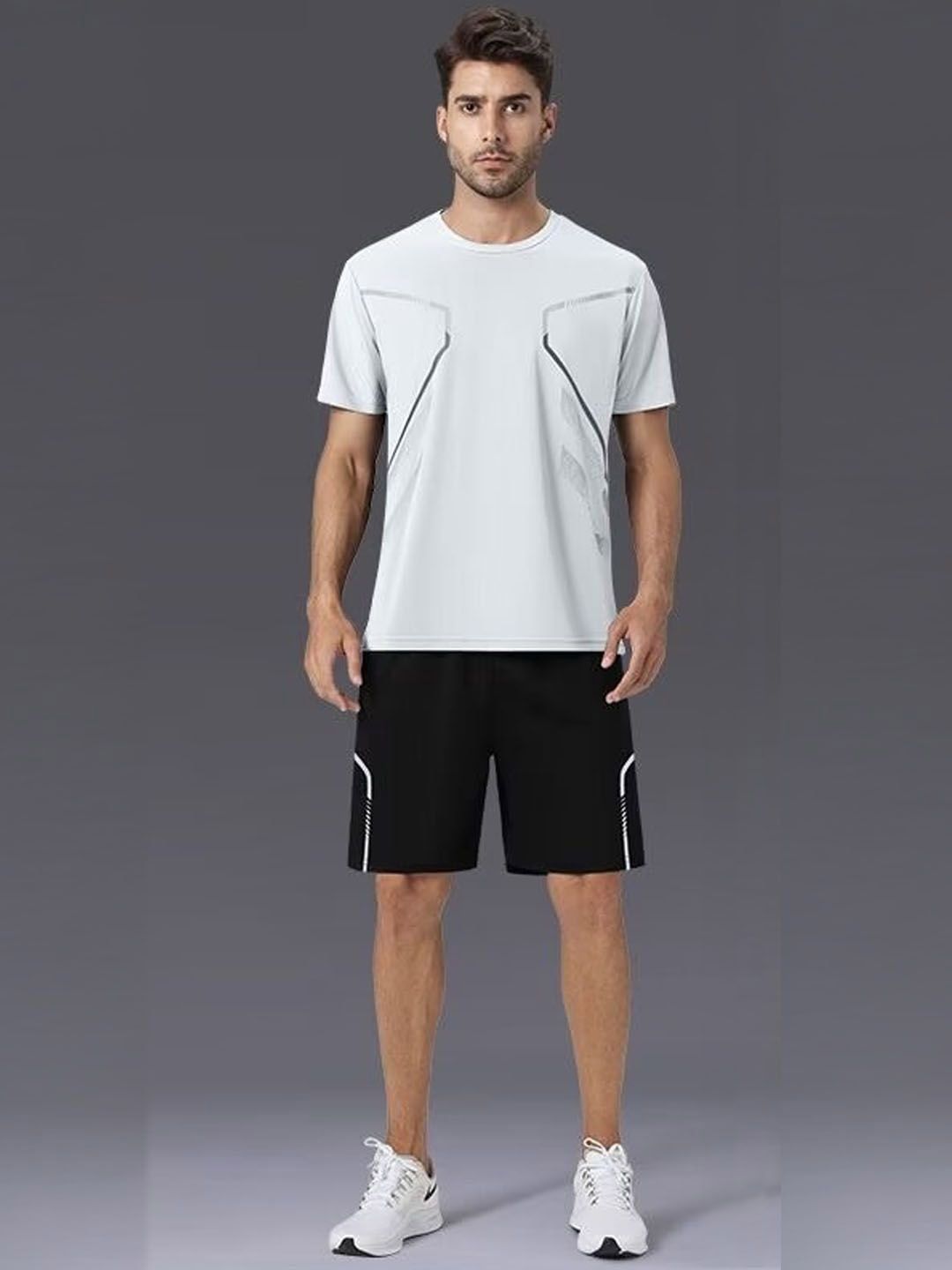 

StyleCast Printed T-Shirt & Shorts, White