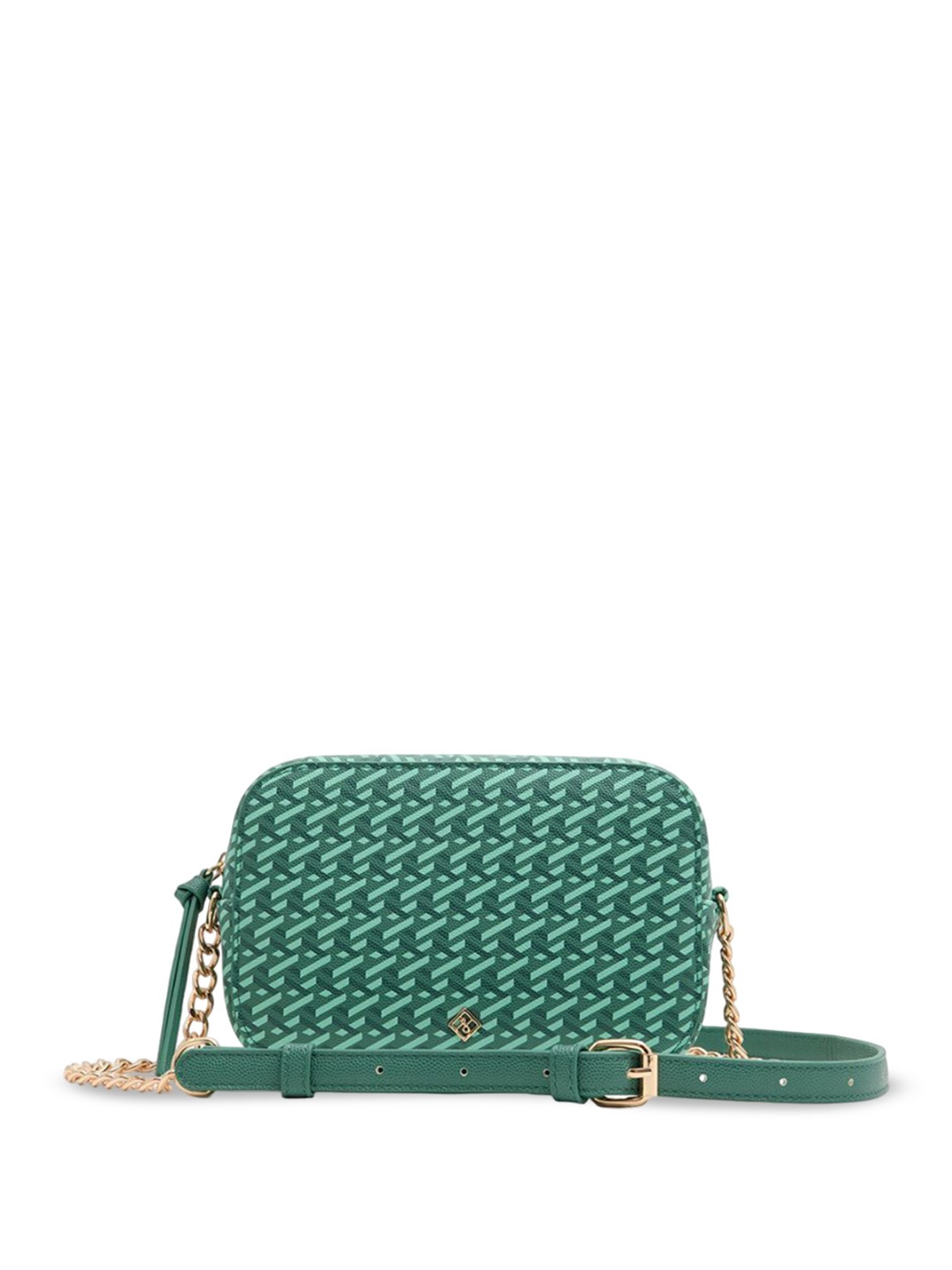 

Call It Spring Textured PU Structured Sling Bag with Quilted, Green