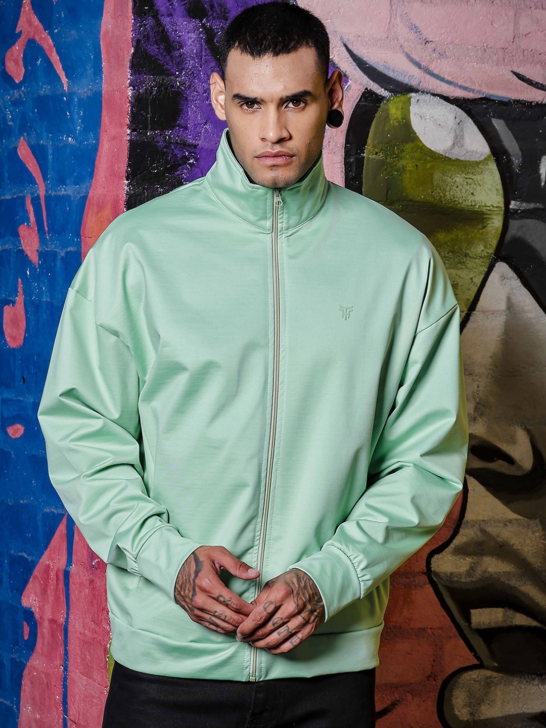 

TOMHIDDLE Men Bomber Jacket, Sea green