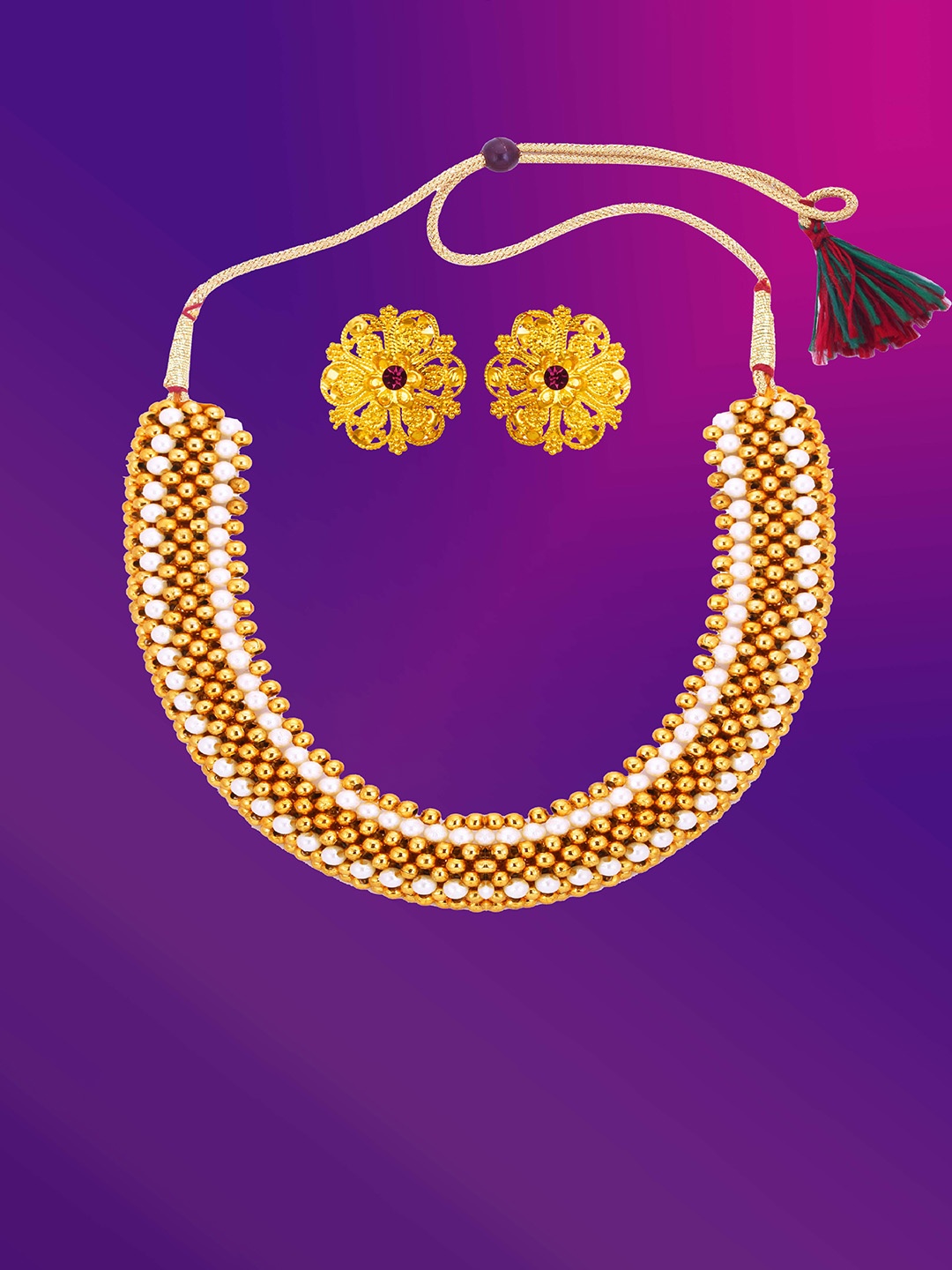 

Lila Gold Plated Jewellery Set