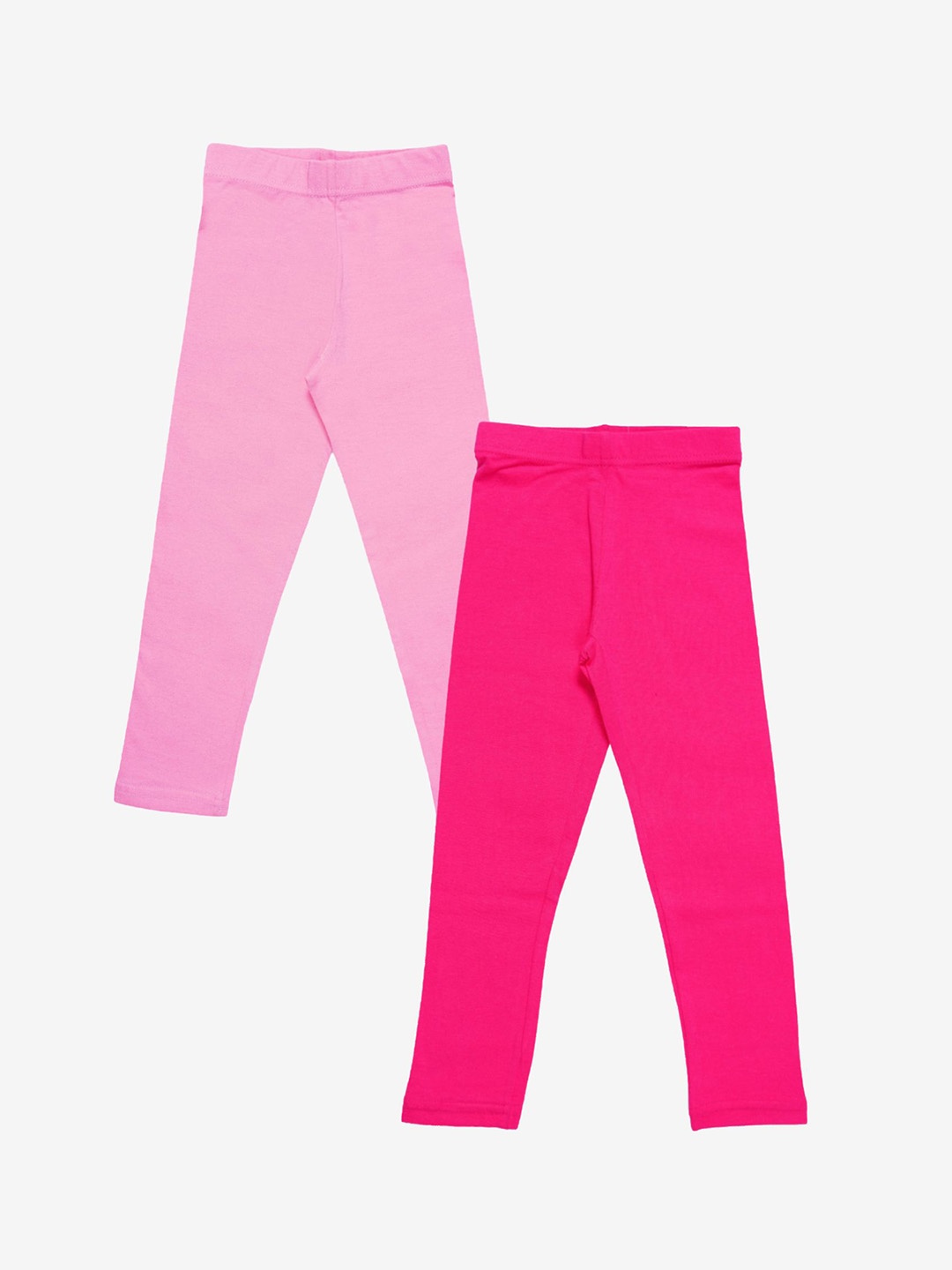 

DYCA Girls Pack Of 2 Cotton Ankle-Length Leggings, Fuchsia
