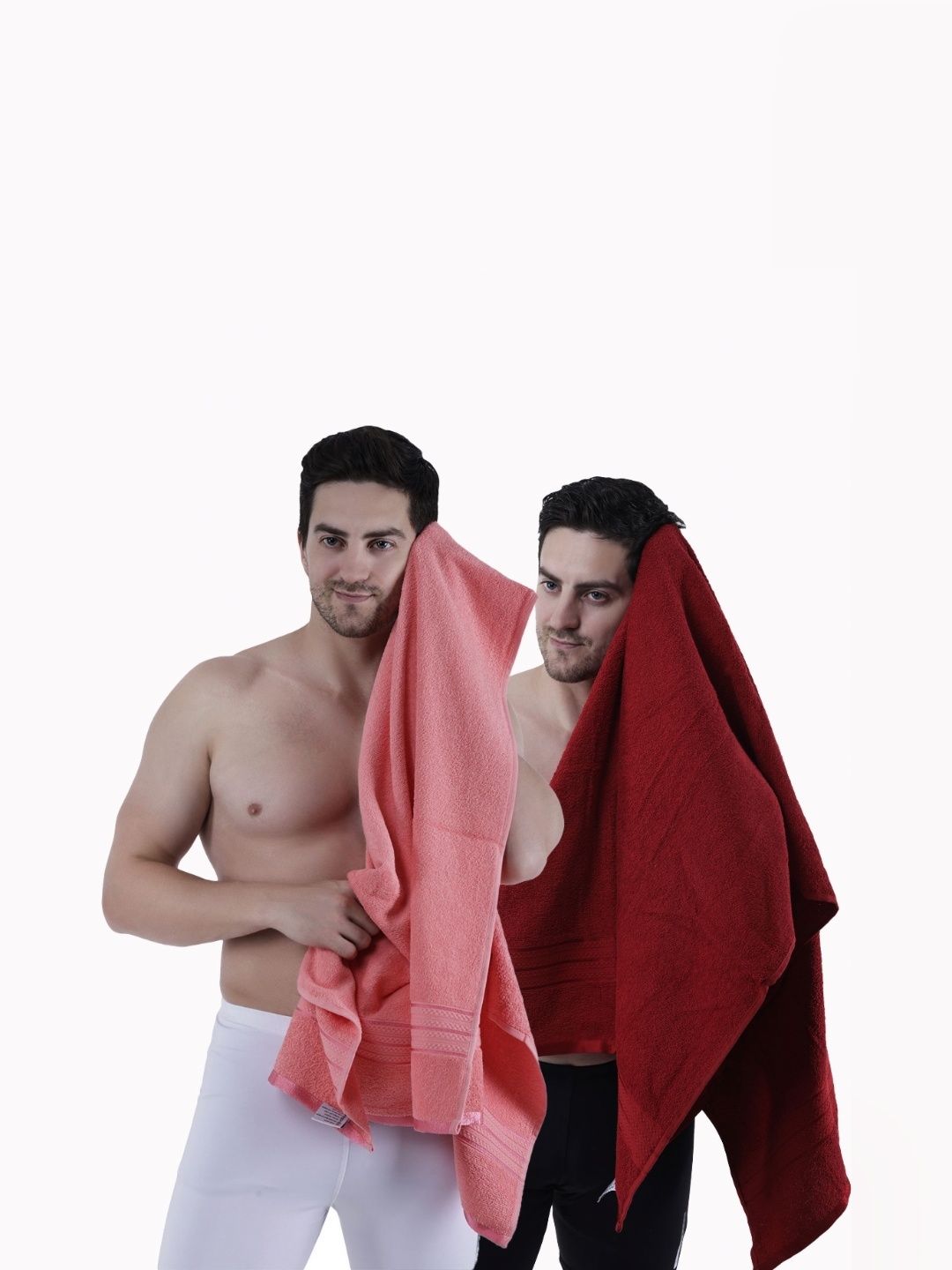

Dollar Pink & Maroon 2 Cotton 400 GSM Bath Towel