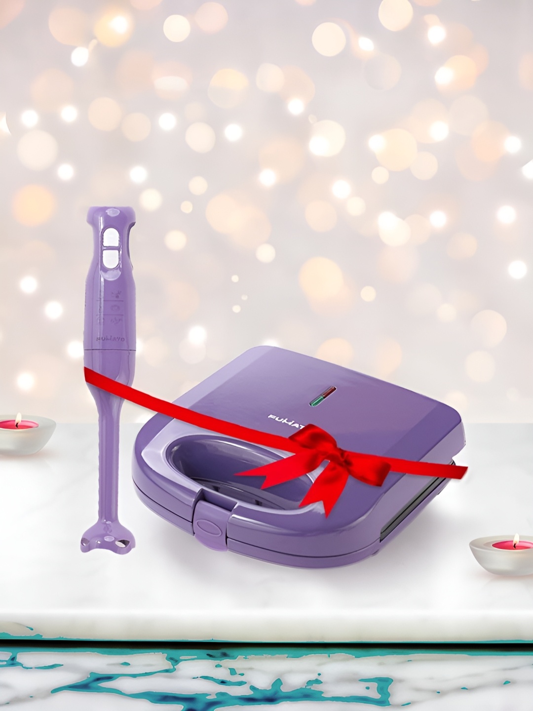 

The Better Home Fumato Purple Non-Stick Sandwich Maker & Hand Blender