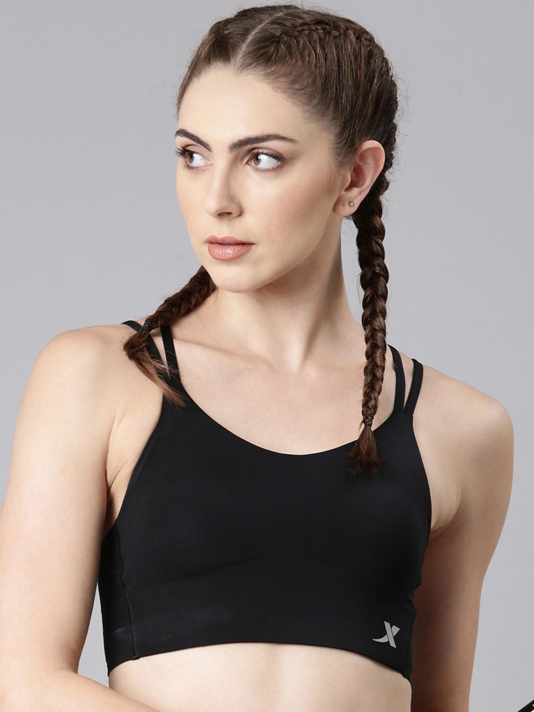 

Xtep Women Full Coverage Lightly Padded Bra, Black