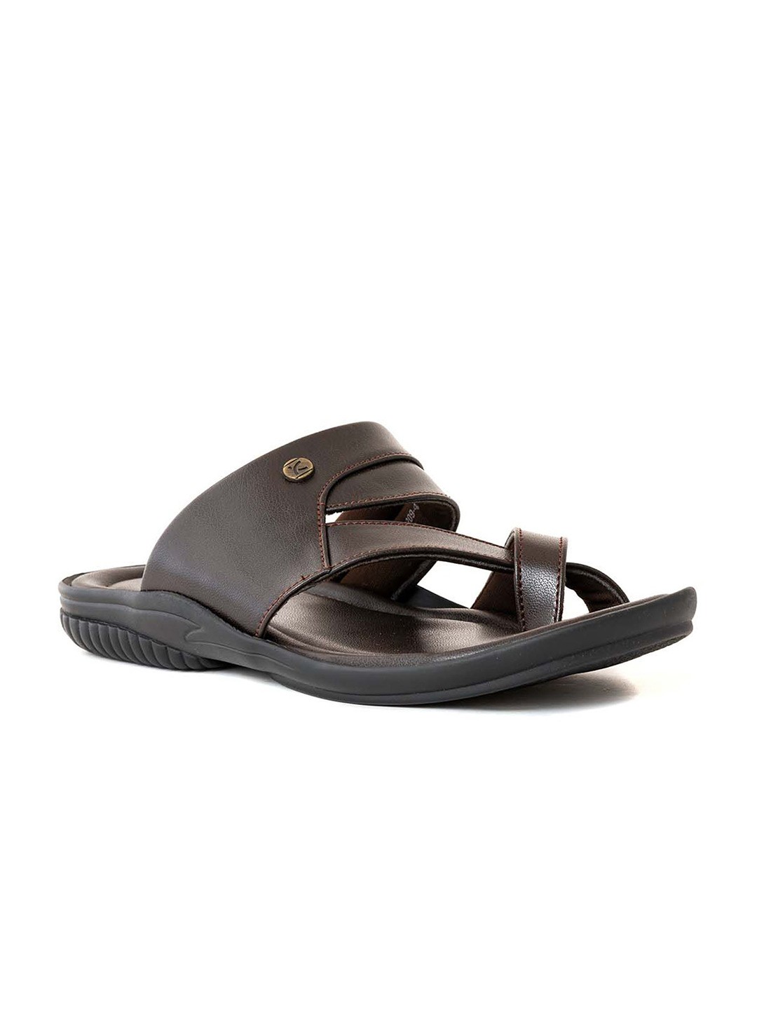 

Khadims Men Slip-On Comfort Sandals, Brown