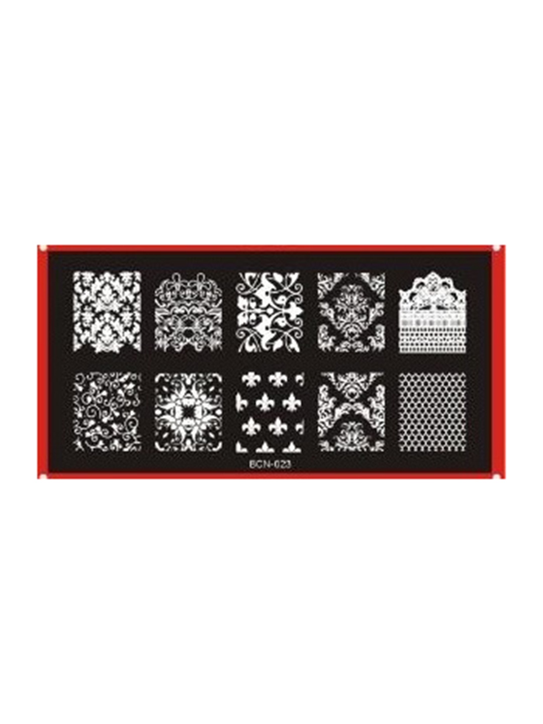 

Pippin Paris Stamping Nail Art Plate-(COOI 023), Black