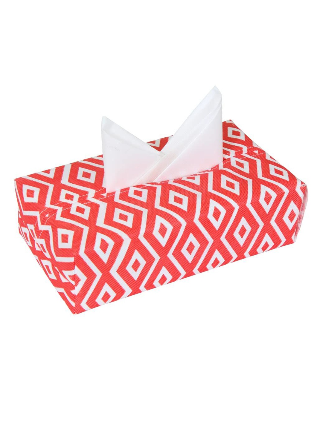 

prettykrafts Red & White Printed Tissue Holders