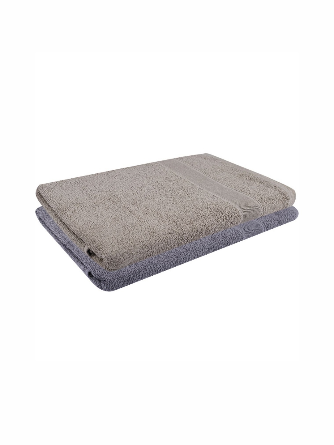 

Dollar Grey & Beige 2 Pieces Cotton 400 GSM Bath Towel