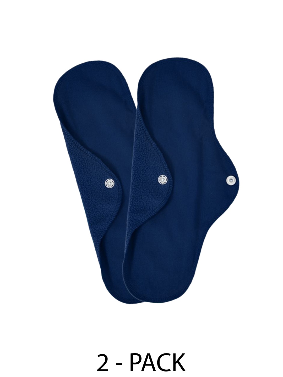 

CareDone 2Pcs Washable & Reusable Leakproof Sanitary Cloth Pads, Navy blue