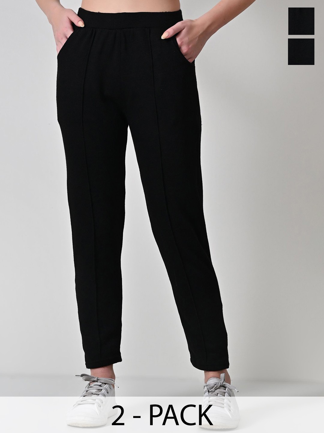 

BAESD Women Relaxed High-Rise Trousers, Multi