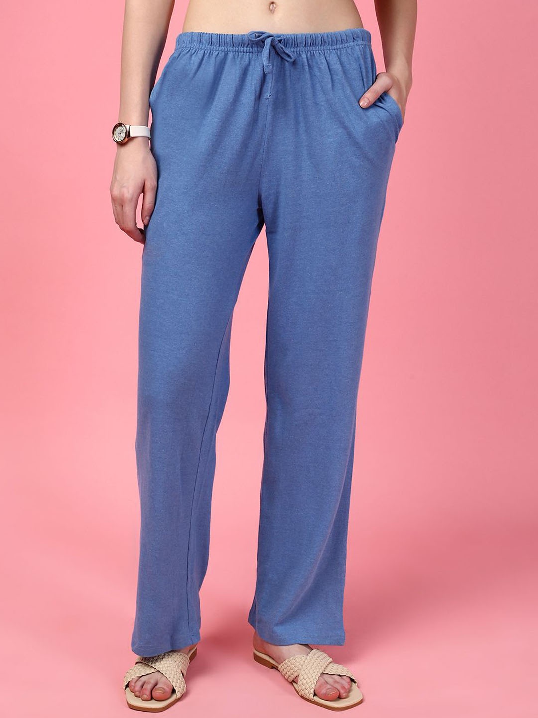 

DressBerry Bootcut Mid- Rise Trousers, Blue