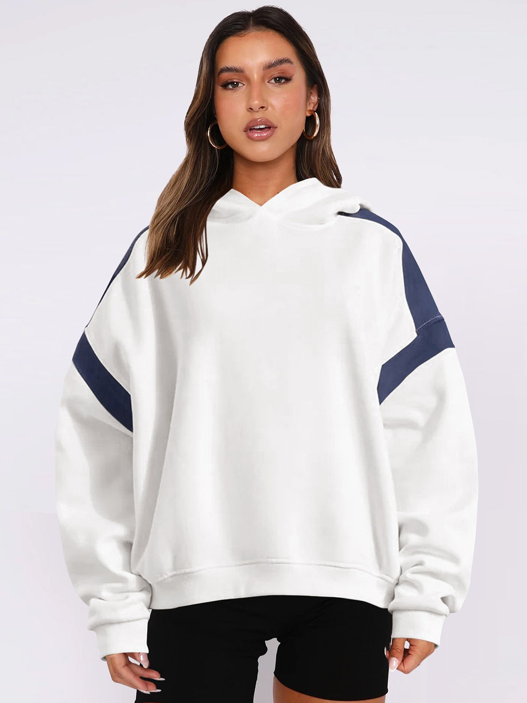 

StyleCast x Revolte Women Hooded Sweatshirt, White