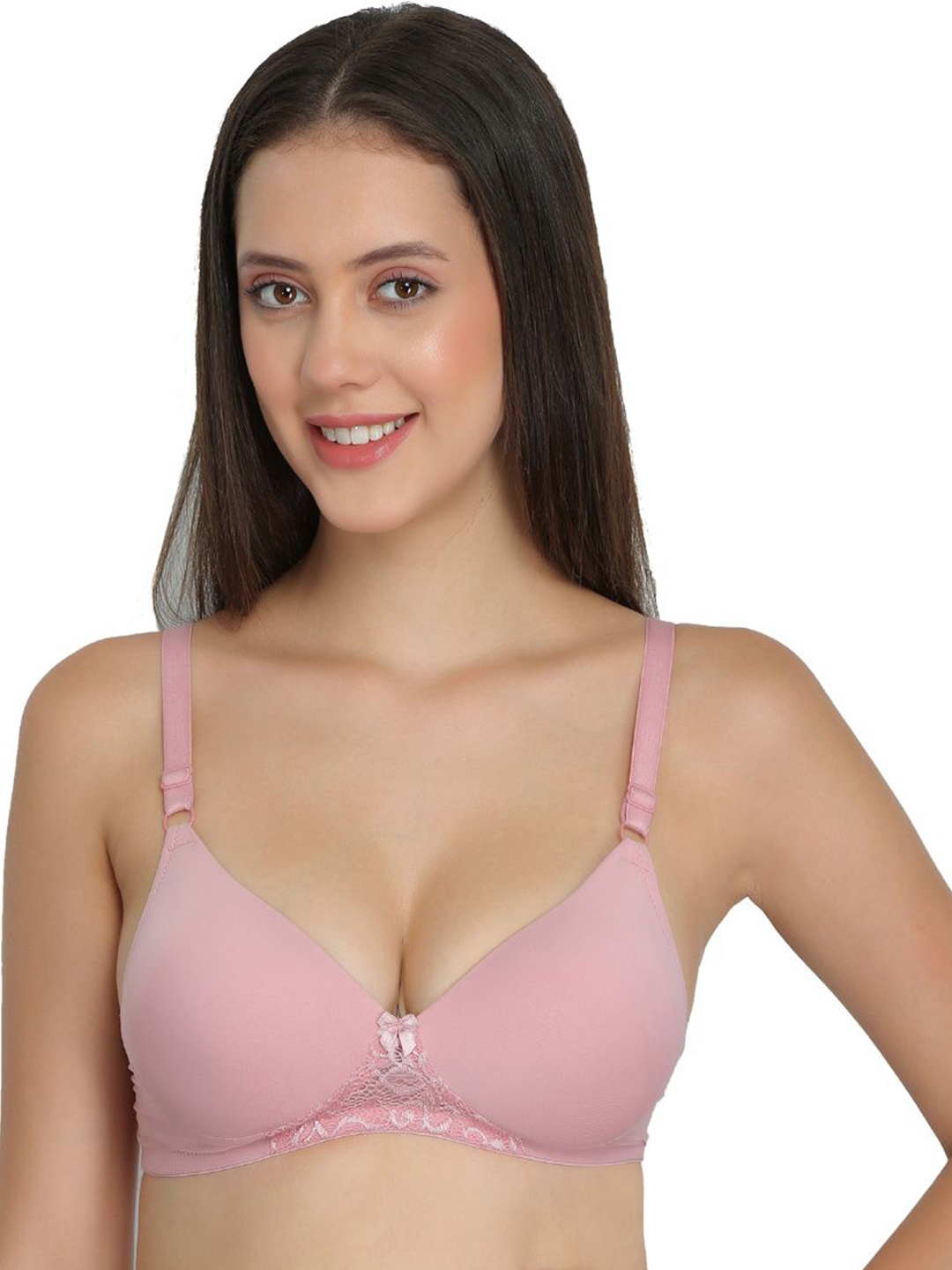 

don't Shy Women Medium Coverage Lightly Padded, Rose
