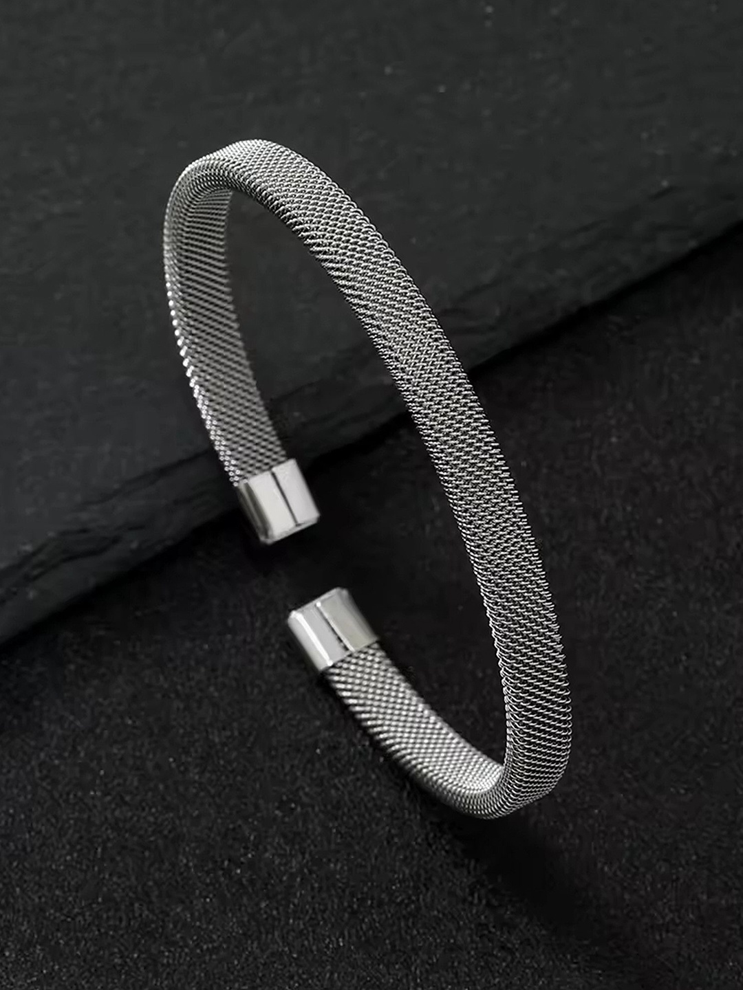 

Lila Unisex Antique Cuff Bracelet, Silver