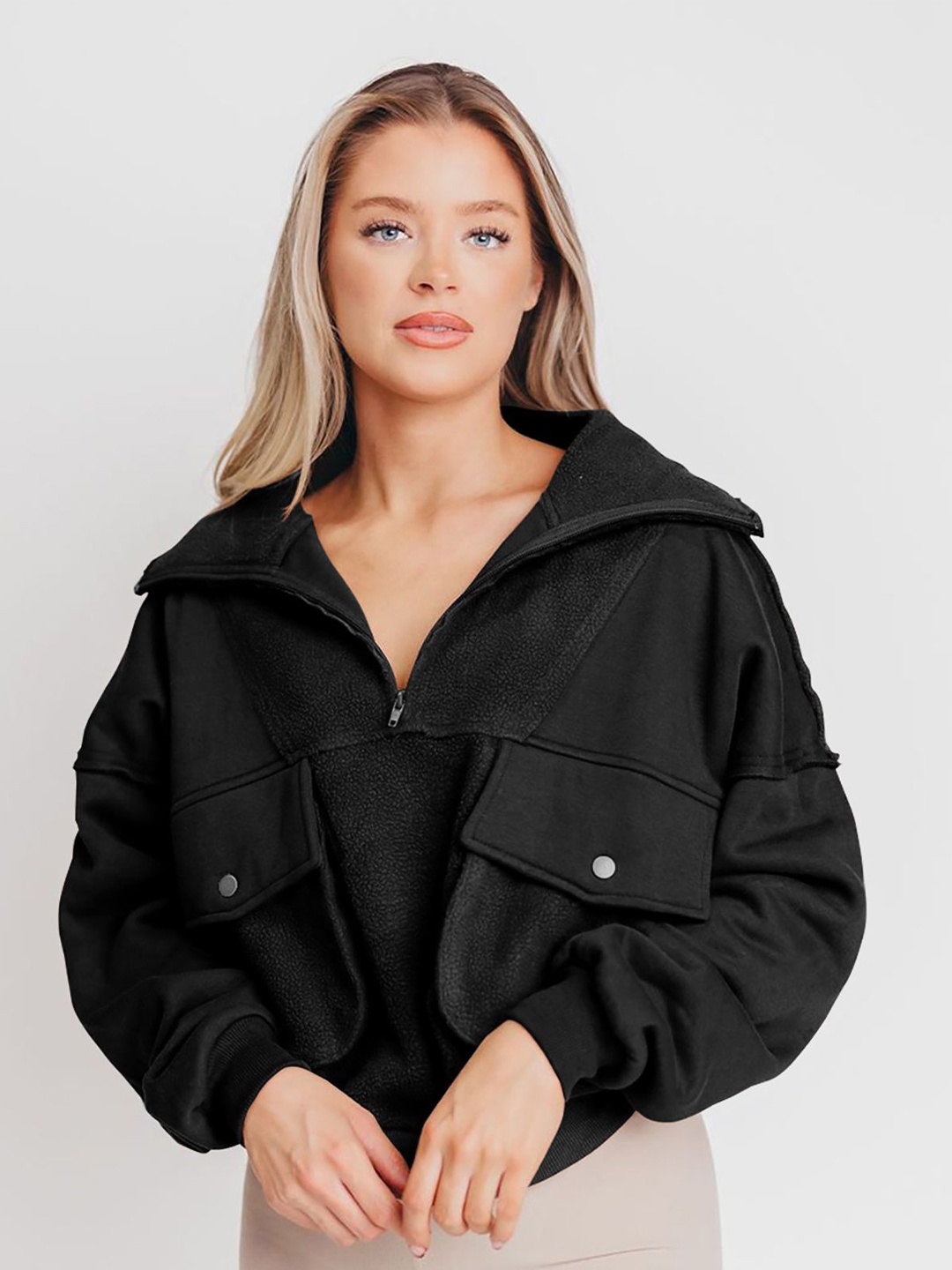 

StyleCast x Revolte Women Sweatshirt, Black