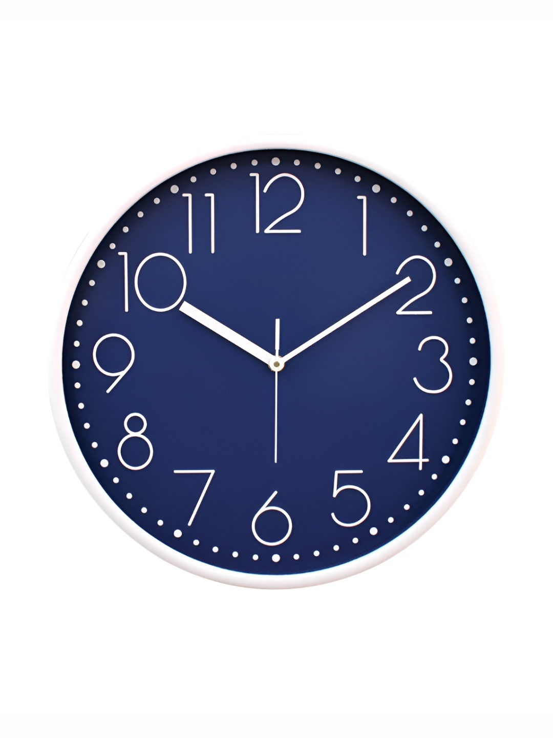 

RANDOM Printed Round Shaped Sweep Silent Movement Contemporary Wall Clock, Blue