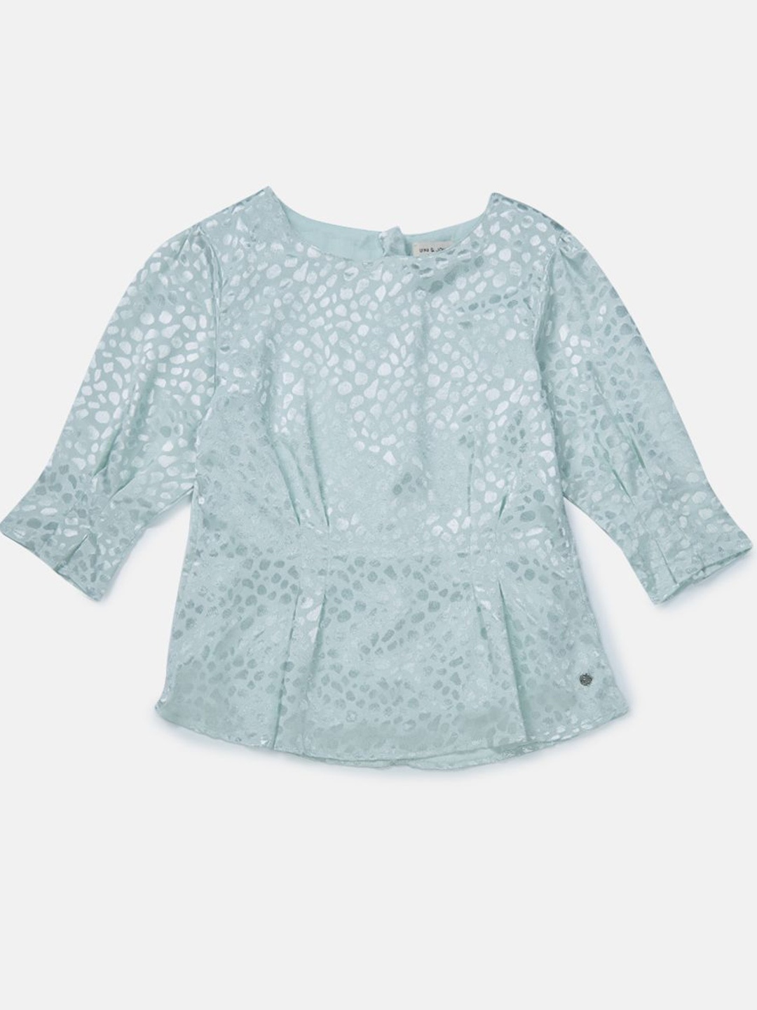 

Gini and Jony Girls Embellished Round Neck Top, Blue