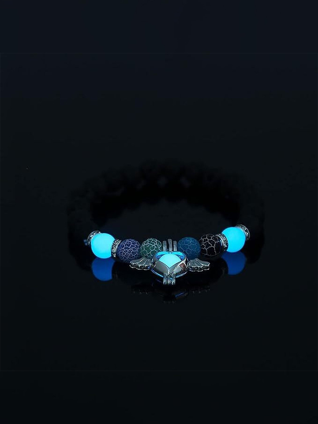 

Lila Wooden Beaded Bracelet, Black
