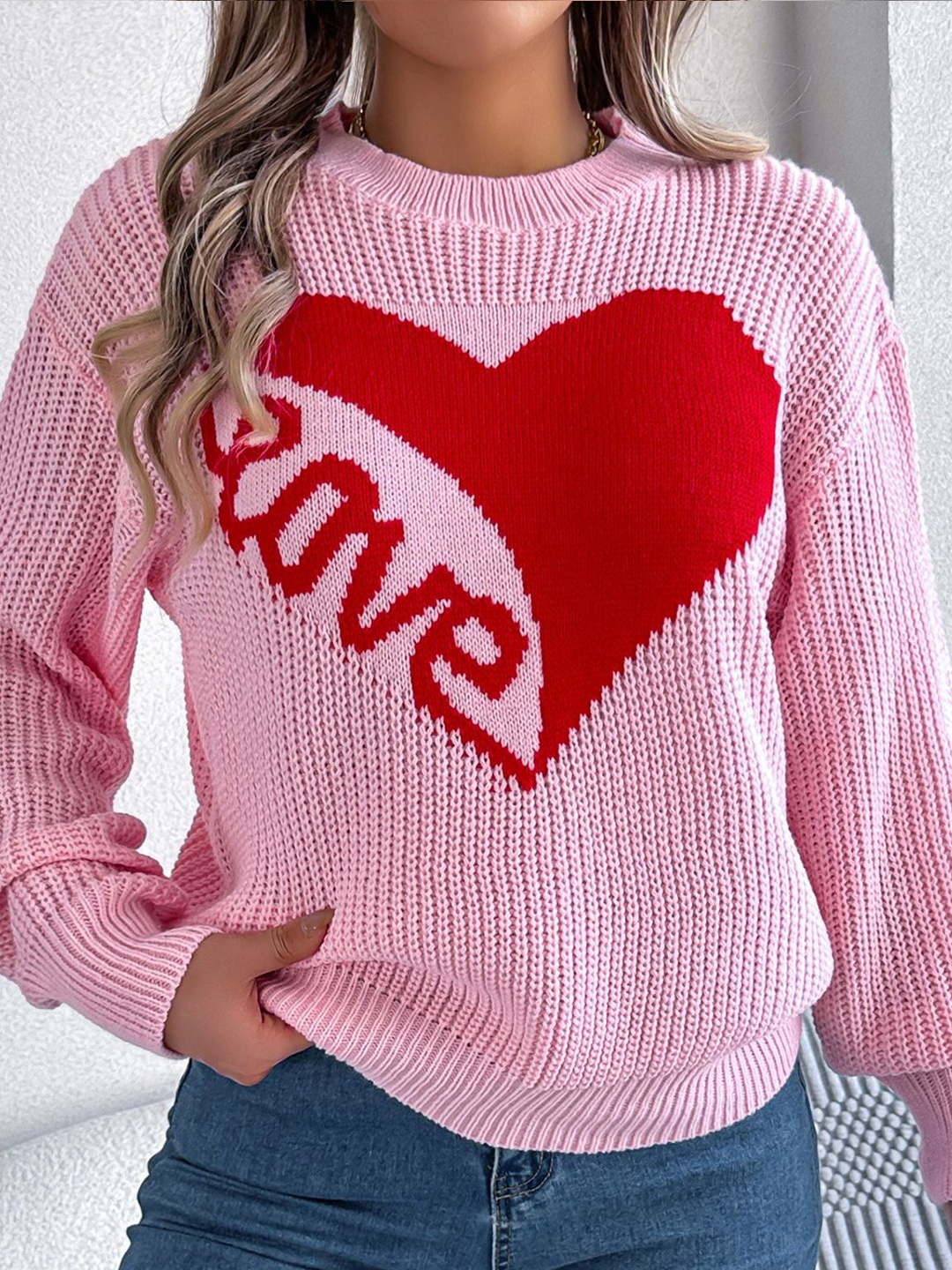 

StyleCast x Revolte Women Pullover Sweater, Pink