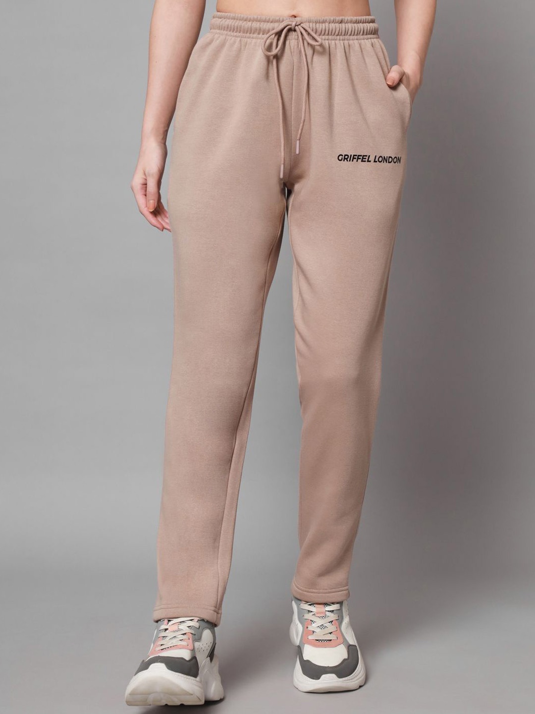 

GRIFFEL Women Regular-Fit Track Pants, Camel brown