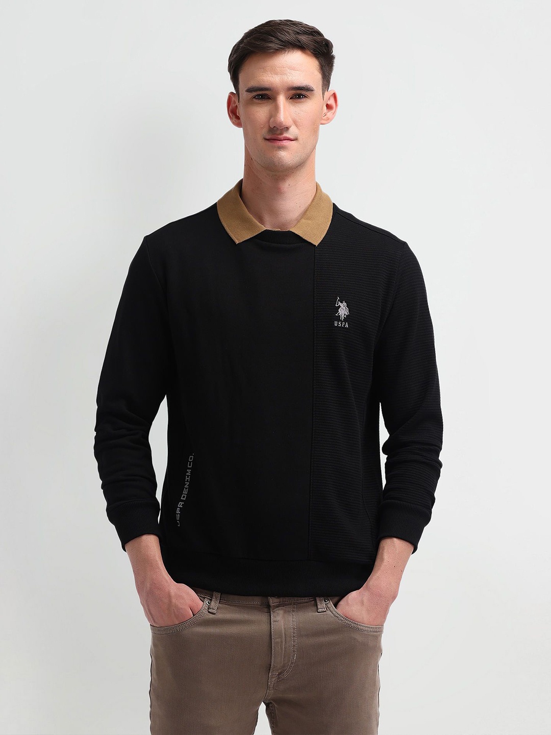 

U.S. Polo Assn. Denim Co. Men Sweatshirt, Black