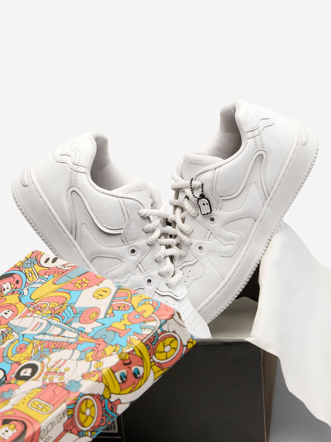 

The Souled Store Women PU Sneakers, White