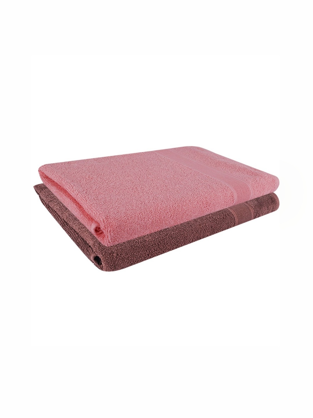 

Dollar Pink & Brown 2 Pieces Cotton 400 GSM Bath Towel