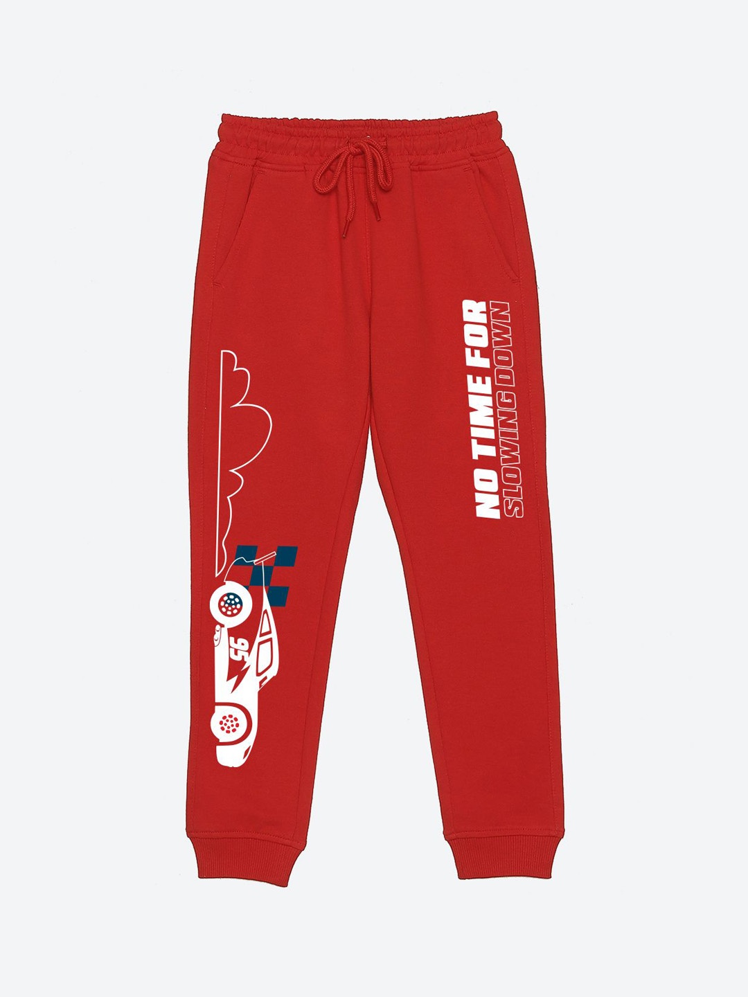 

YK Disney Boys Graphic Printed Regular Fit Joggers, Red